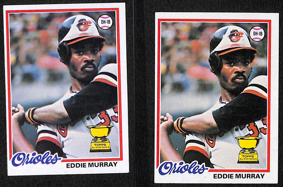 Lot of (13) 1970s Rookies Inc. Eddie Murray, Carter, Molitor 