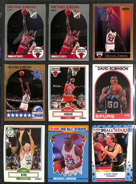 Lot of (50+) Late 1980s Early 1990s Sports Cards w. Michael Jordan & (9) Early Ken Griffey Jr. Cards w (3) 1989 Rookie Cards