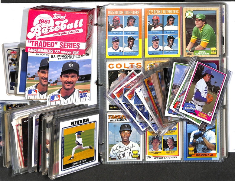 (270+) Baseball Card Lot inc. Derek Jeter, Ken Griffey Jr. and Bo Jackson