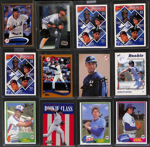 (270+) Baseball Card Lot inc. Derek Jeter, Ken Griffey Jr. and Bo Jackson