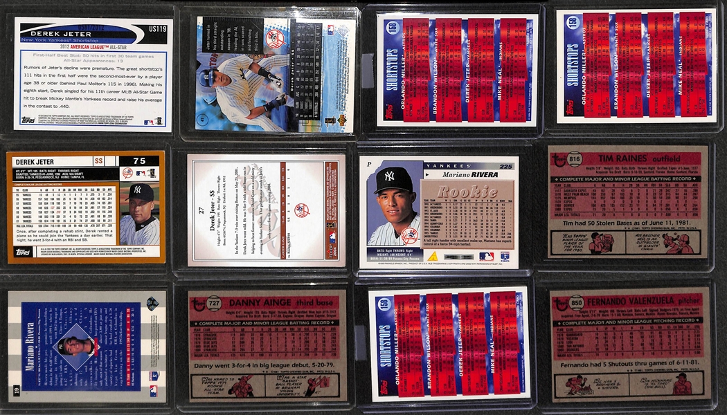 (270+) Baseball Card Lot inc. Derek Jeter, Ken Griffey Jr. and Bo Jackson