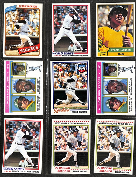 Binder of (220+) Mostly 1970s Baseball Stars Inc. Ryan, Brett, Rose, Mays, Aaron
