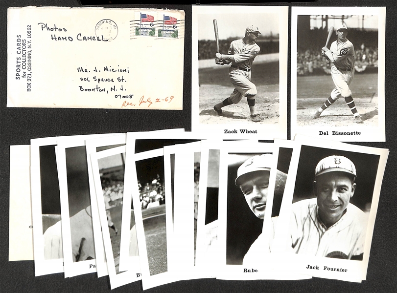 Uncle Jimmy Collection Lot w. 1960 Bazooka Panel (Kaline), 1963 HOF Photo Pack, (22) 1969 SCFC Photocards, Gehrigram, 1941 Dodgers Newsletter