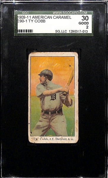 1909-11 American Caramel E90-1 Ty Cobb (HOF) Graded SGC 2