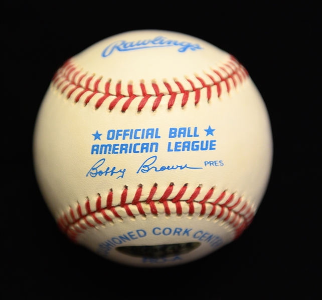 RARE Inscribed Mickey Mantle Signed No. 7 OAL Baseball PSA/DNA Grade 9 (Autograph Grade 9, Baseball Grade 9) w. UDA Cert & Box