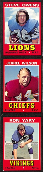 1974 Wonder Bread Football Complete Set of (30) - Csonka, Griese, Plunkett