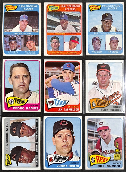 1965 Topps Baseball Complete Set of 598 Cards w. Steve Carlton Rookie Card & Mickey Mantle