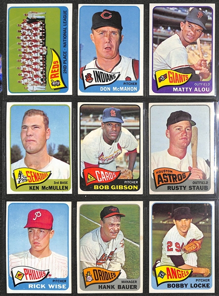 1965 Topps Baseball Complete Set of 598 Cards w. Steve Carlton Rookie Card & Mickey Mantle