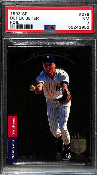 1993 SP Foil Derek Jeter #279 Rookie Card Graded PSA 7