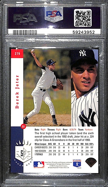 1993 SP Foil Derek Jeter #279 Rookie Card Graded PSA 7