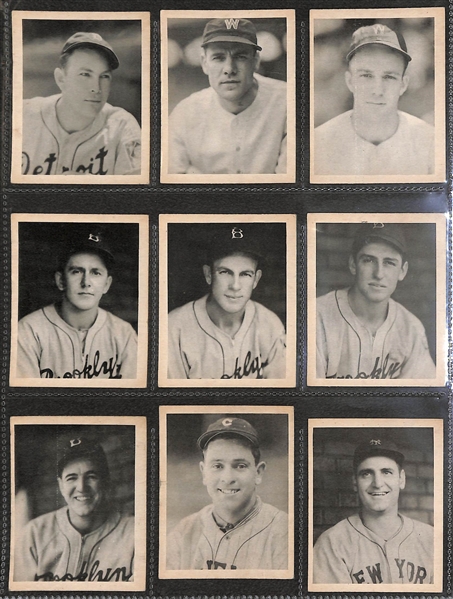 Near Complete 1939 Play Ball Set (158 of 162 Cards) - Many HOFers