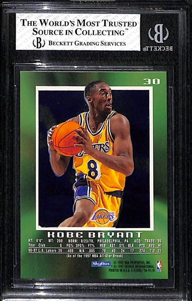1996 Skybox E-X2000 Kobe Bryant Rookie Graded BGS 5