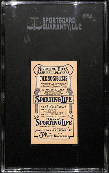 High Grade 1910-11 Sporting Life M116 Larry Gardner SGC 7 NM