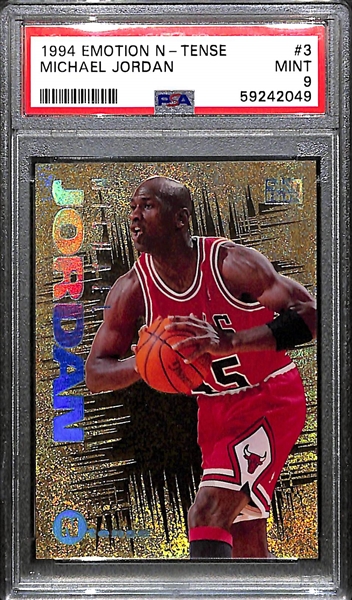 1994 Skybox Emotion N-Tense Michael Jordan Insert #3 Graded PSA 9