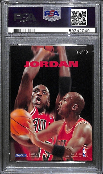 1994 Skybox Emotion N-Tense Michael Jordan Insert #3 Graded PSA 9