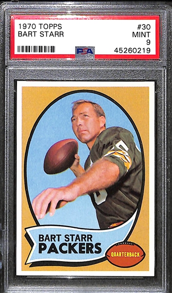 1970 Topps Bart Starr Graded PSA 9 Mint