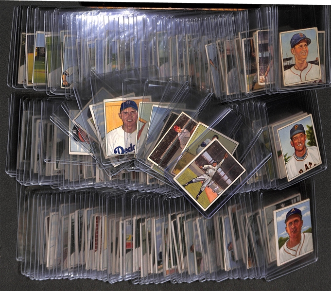 1950 Bowman Baseball Partial Set - 165 of 252 Cards