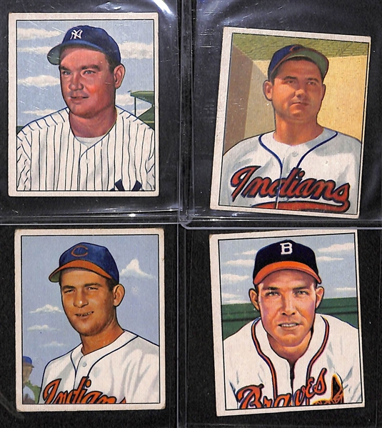 1950 Bowman Baseball Partial Set - 165 of 252 Cards
