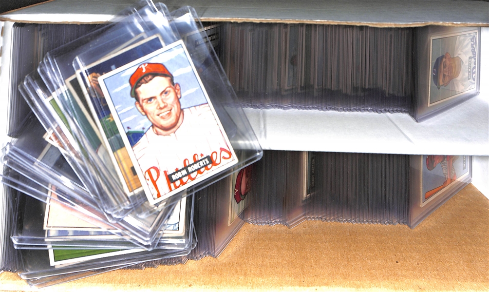 1951 Bowman Baseball Partial Set - 232 of 324 Cards - Many High Series Cards