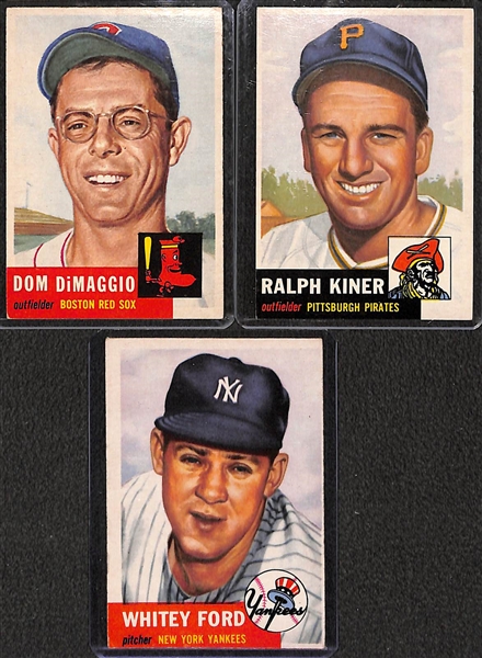 1953 Topps Baseball Partial Set - 187 of 274 Cards