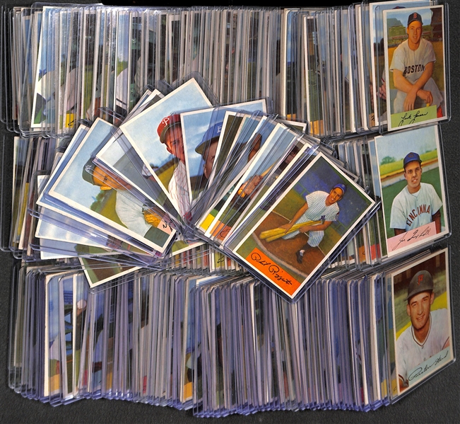 1954 Bowman Baseball Near Complete Set - 209 of 224 Cards