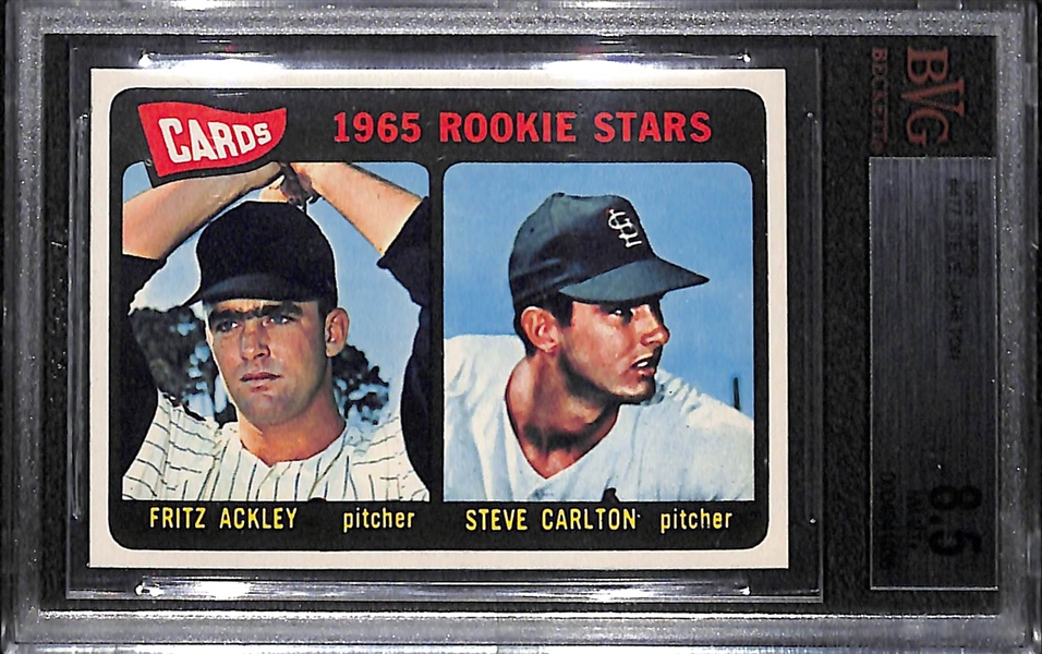 1965 Topps Steve Carlton #477 Rookie Card Graded Beckett BVG 8.5 NM-MT+