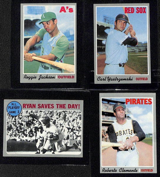 1970 Topps Baseball Card Complete Set (720 Cards) in Binder (Munson Rookie, Nolan Ryan, +) Many VG+-NM Cards