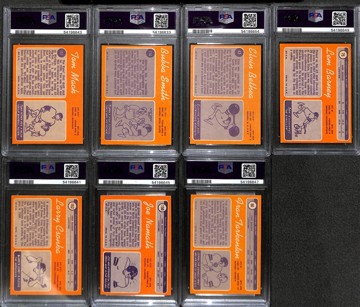 1970 Topps Football Complete Set (All 263 Cards - Mostly Pack Fresh w. 14 Graded) - OJ Simpson Rookie (PSA 7), Starr (PSA 8), Mack Rookie (PSA 8), Hill Rookie (PSA 7), Humphrey Rookie (PSA 8), Page...