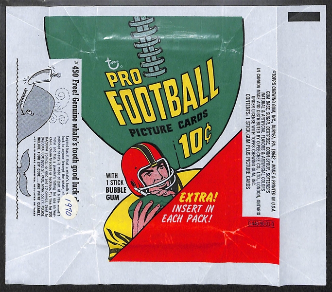 1970 Topps Football Complete Set (All 263 Cards - Mostly Pack Fresh w. 14 Graded) - OJ Simpson Rookie (PSA 7), Starr (PSA 8), Mack Rookie (PSA 8), Hill Rookie (PSA 7), Humphrey Rookie (PSA 8), Page...