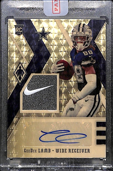 2020 Panini Phoenix CeeDee Lamb Rookie Patch Autograph Superfractor #ed 1/1