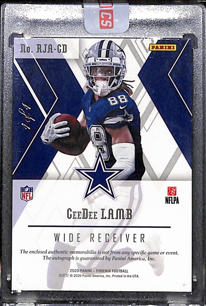 2020 Panini Phoenix CeeDee Lamb Rookie Patch Autograph Superfractor #ed 1/1