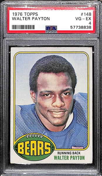 1976 Topps Walter Payton #148 Rookie Card Graded PSA 4 VG-EX
