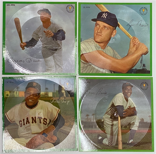 1964 Auravision Records Complete Set of 16 Records w. Mantle & Vintage Programs/Score Cards/Magazines