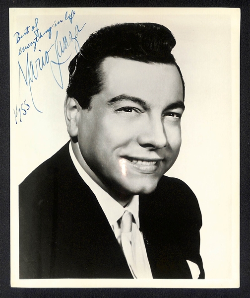 Lot of (8) Signed Entertainment Items w. Rita Hayworth Cut Autograph, Mae West Photo, Mae Clarke Photo,  (2 )Mario Lenza, + - JSA Auction Letter 
