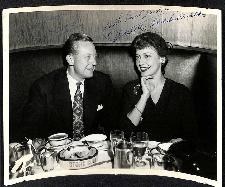Lot of (3) Actor/Actress Signed Photos - (2) James Cagney Signed 8x10 Photos & Gene Raymond/Jeanette MacDonald - JSA Auction Letter