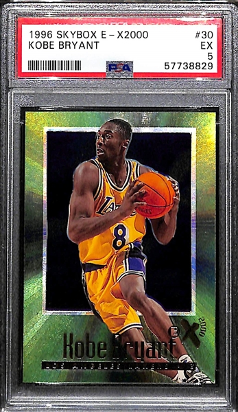1996 Skybox E-X2000 Kobe Bryant Rookie Card Graded PSA 5 EX