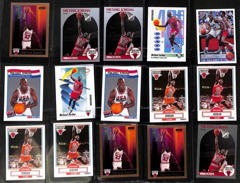Lot of (150+) 1980s and 90s Basketball Stars Including Michael Jordan, Johnson, Erving, Bird