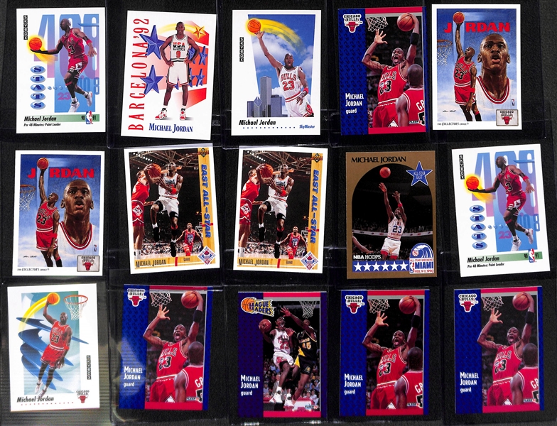 Lot of (150+) 1980s and 90s Basketball Stars Including Michael Jordan, Johnson, Erving, Bird