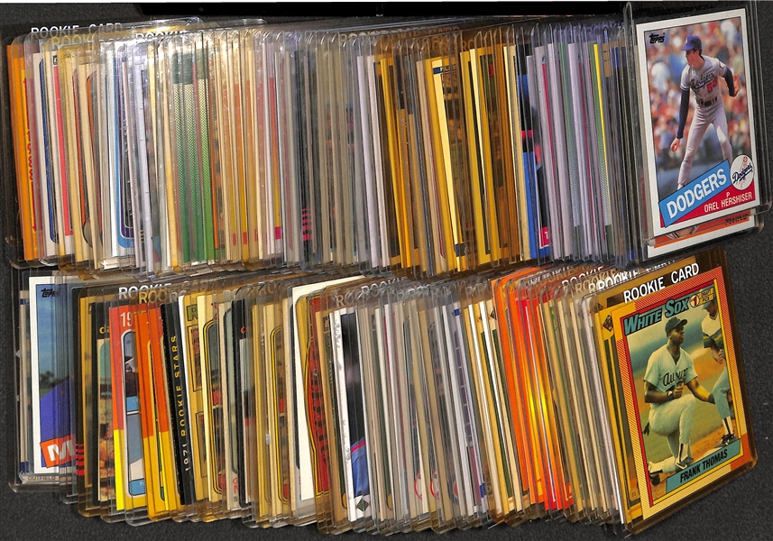 Lot of (90+) 1970s, 80s and 90s Baseball Rookies Inc. Boggs, Mattingly, Sandberg, Thomas, and Many More!
