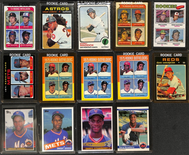 Lot of (90+) 1970s, 80s and 90s Baseball Rookies Inc. Boggs, Mattingly, Sandberg, Thomas, and Many More!