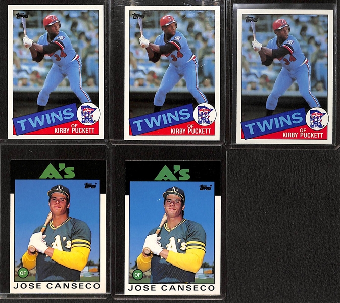 Lot of 80+ Mostly 1980s Rookies Inc. Henderson, Bonds, Clemens, Puckett, Gwynn, and many more!