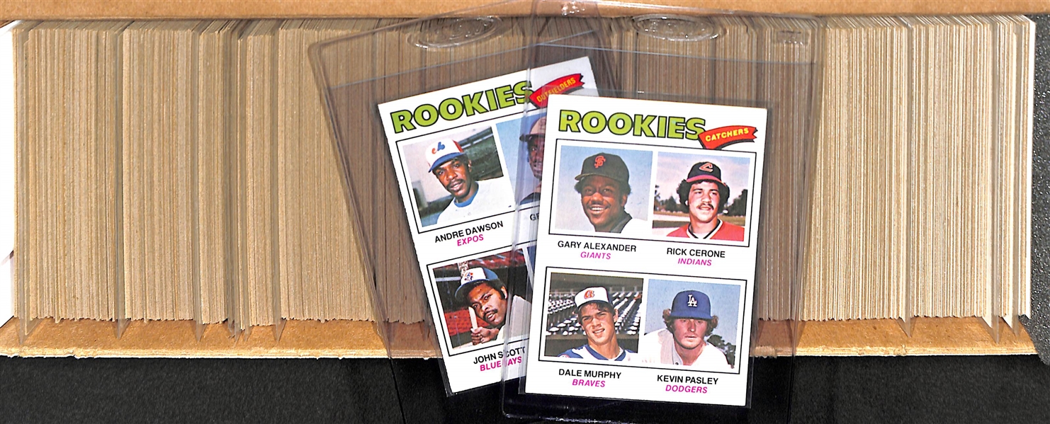 1977 Topps Baseball Complete Set Featuring Andre Dawson and Dale Murphy Rookies