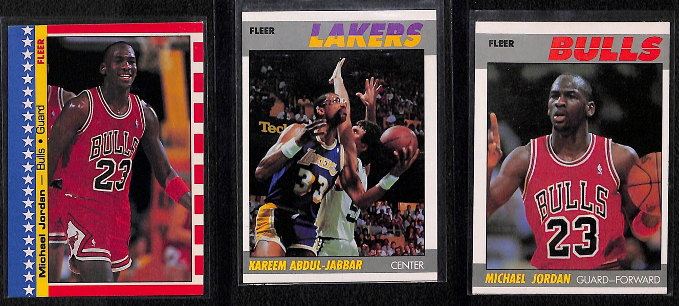 1987-88 Fleer Basketball Complete Set Inc. Stickers Michael Jordan!