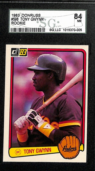 Lot of (6) 1970s and 80s Rookie HOFers Tony Gwynn, George Brett, Cal Ripken and Thurman Munson 