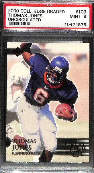 Lot of (3) Football Graded Rookies featuring John Elway Beckett Raw Card Review 8.5