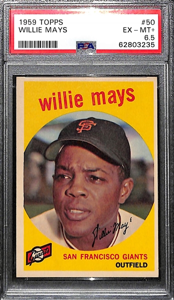 1959 Topps Willie Mays #50 Graded PSA 6.5
