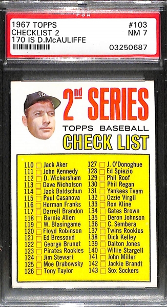 Lot of (3) 1960s Mickey Mantle High Grade Cards