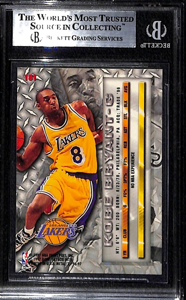 1996-97 Metal Kobe Bryant Rookie Card #181 Graded BVG 9 Mint