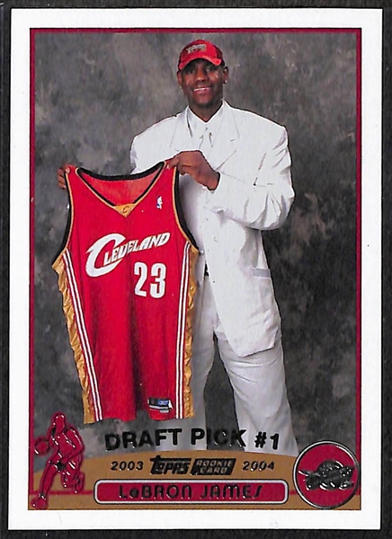 2003-04 Topps Basketball Set of 249 Cards w. LeBron James & Dwyane Wade Rookie Cards