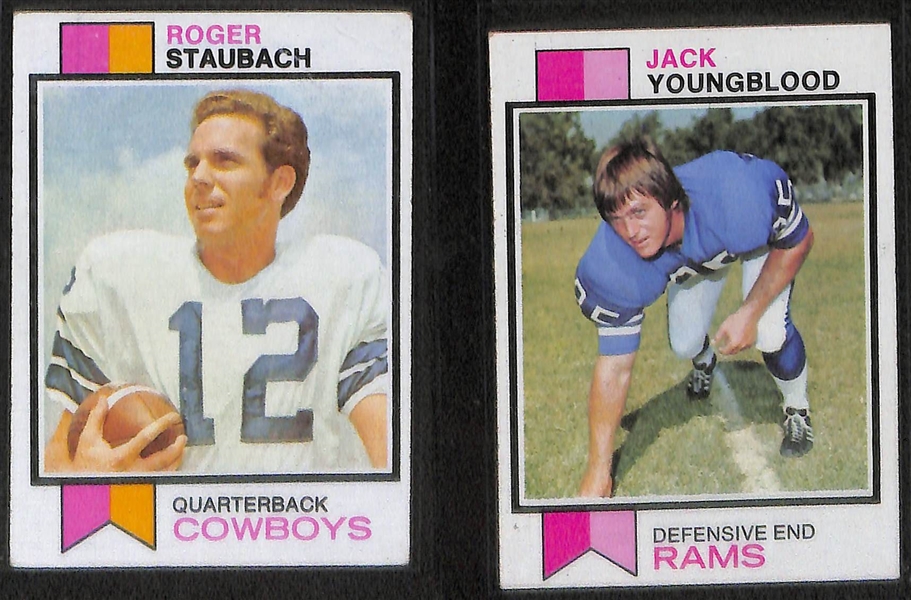 1973 Topps Football Base Complete Set Card #s 1-528 Featuring Franco Harris and Stabler Rookies